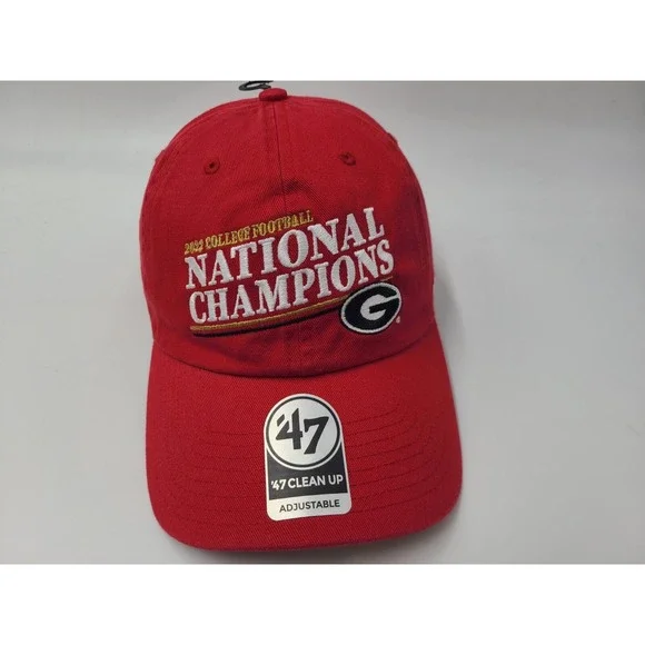 University of Georgia Bulldogs 2022 National Champions 47 Brand Hat Cap NCAA Red - Picture 1 of 12